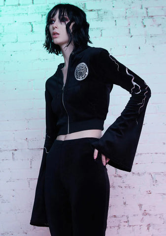 Hidden In Darkness Velour Jacket