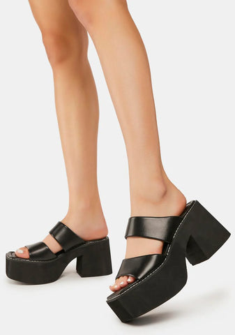 Miranda Heeled Platform Mules