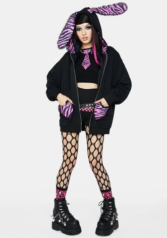 Tickets To My Downfall Bunny Hoodie