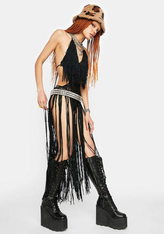 Onyx It's Your Move Crochet Bodysuit