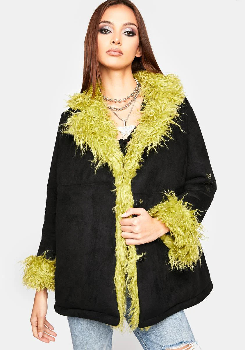 Everyday Y2k Faux Fur Jacket