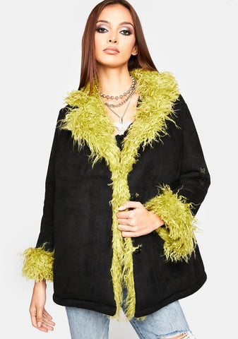 Everyday Y2k Faux Fur Jacket