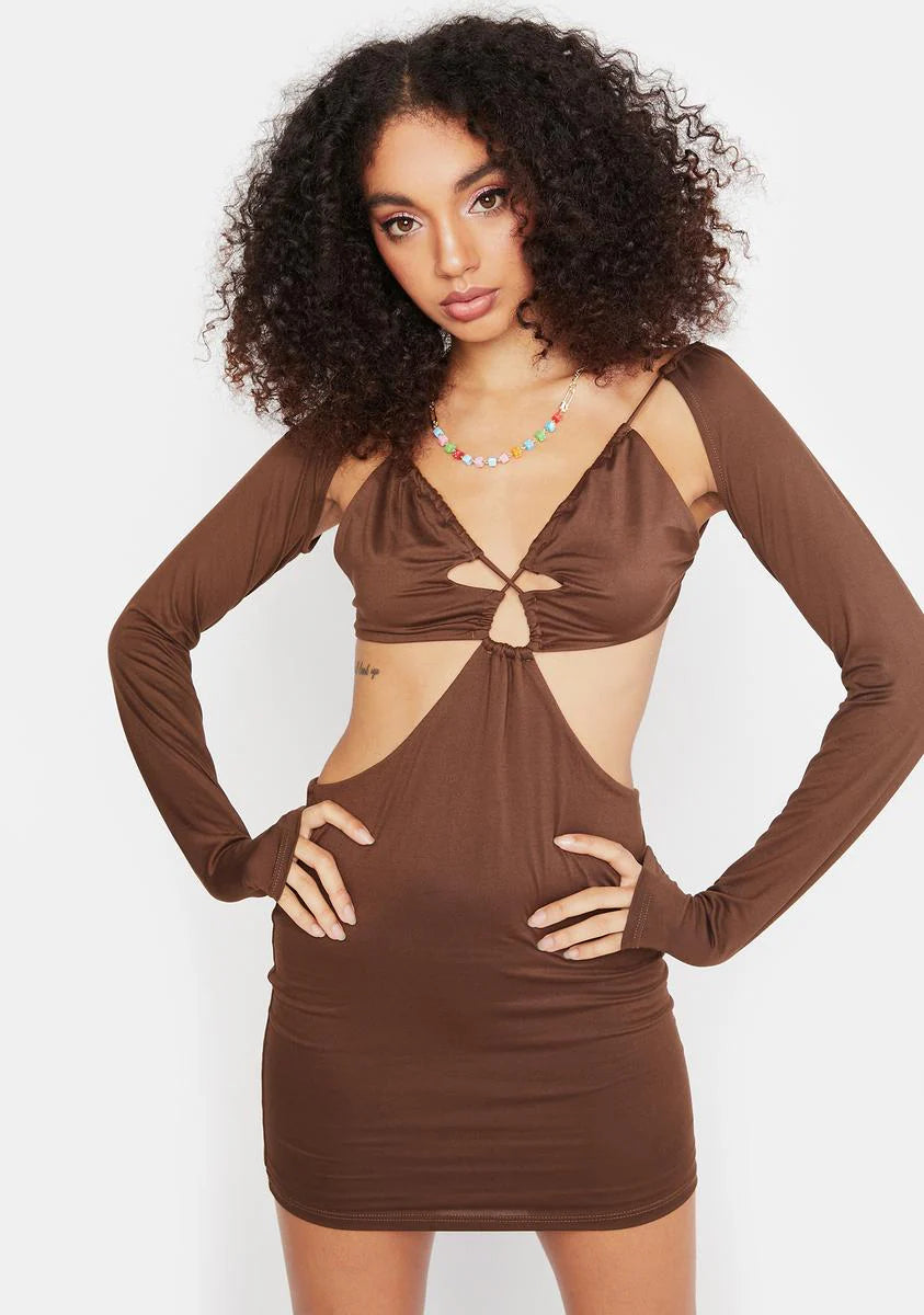 Cut It Out Mini Dress