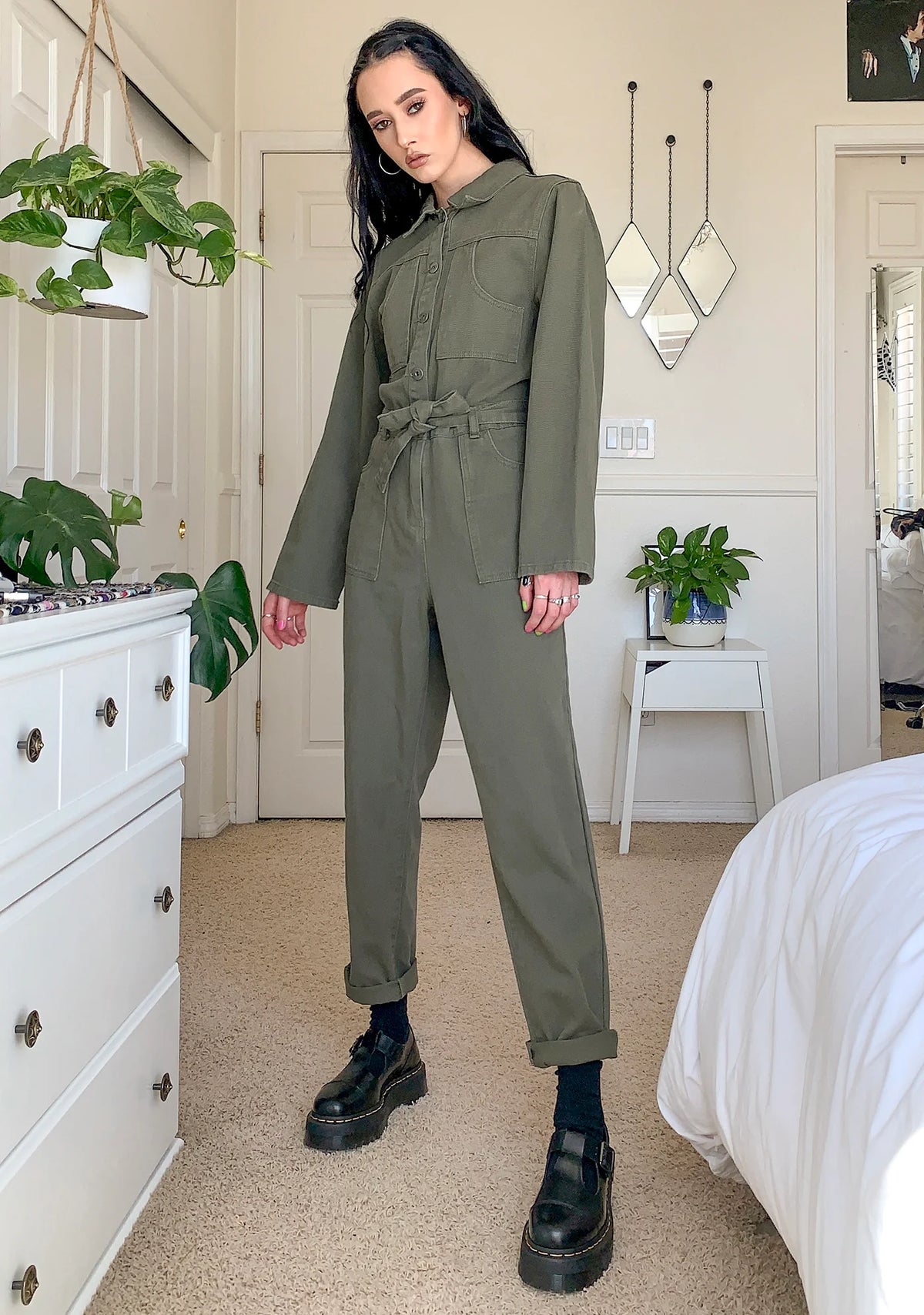 Dark Green Jumpsuit