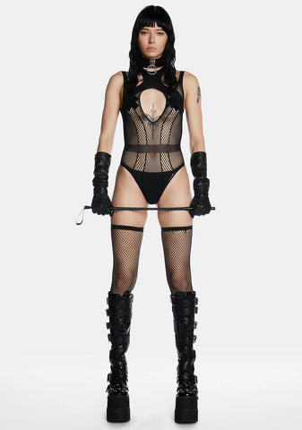 Dark Euphoria Fishnet Teddy