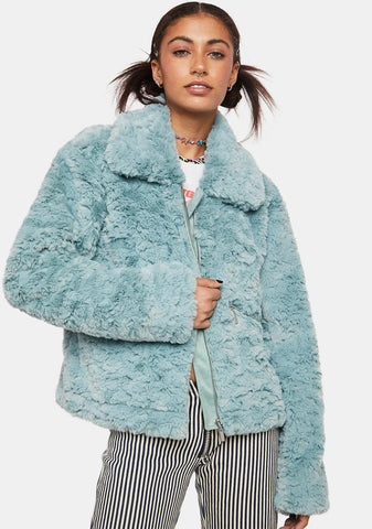 Serena Short Length Faux Fur Coat