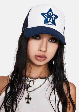 Navy Porn Star Trucker Hat