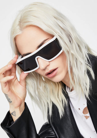 Saintly Scarlet Starlet Shield Sunglasses