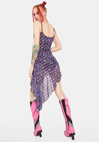 Dick Monogram Waterfall Dress
