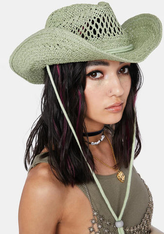 Sage Western Vibes Straw Cowboy Hat