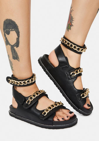 Noir Viral Times Sandals