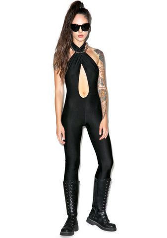 Cross Me Halter Catsuit