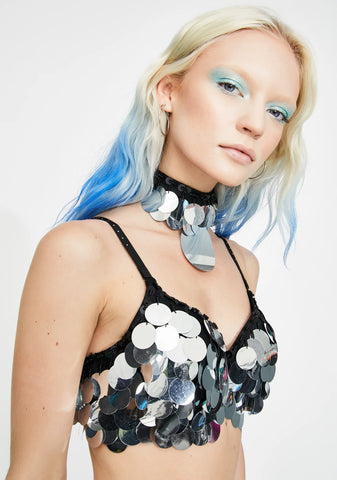 Babi Disco Sequin Choker