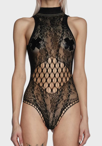 Ever Wonder Fishnet Bodysuit