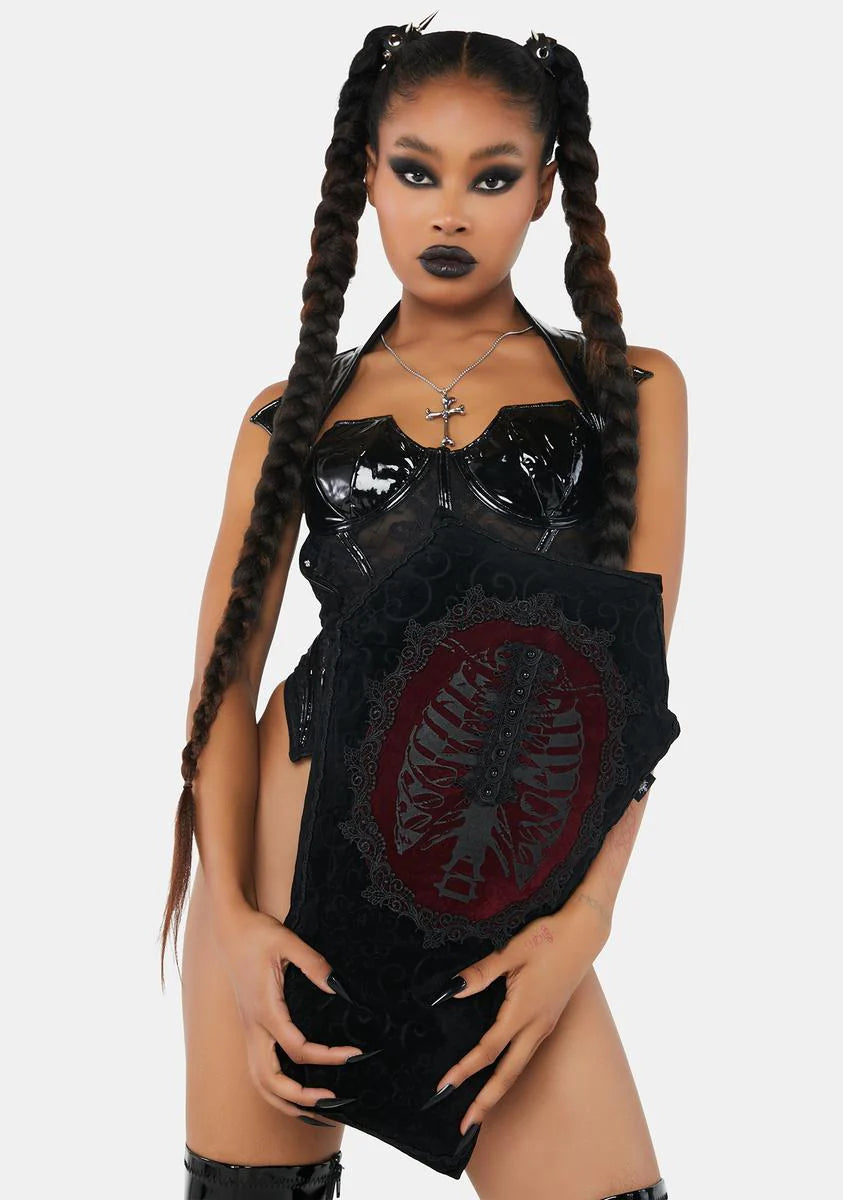 Time Warp Gothic Coffin Pillow