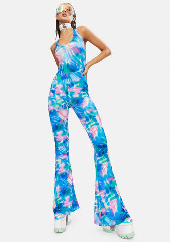 Ocean Breeze Flared Jumpsuit
