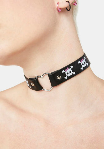 Coming For Me Skull Choker