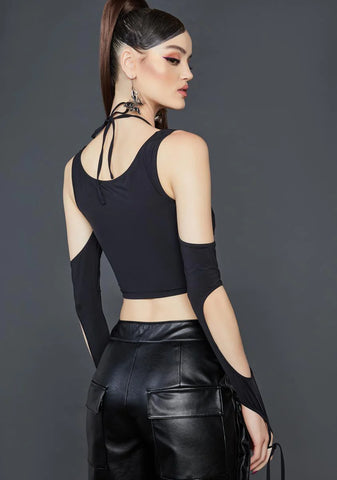 Night Game Over Halter Top