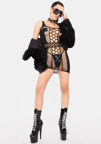 Self Assured Cutout Mini Dress