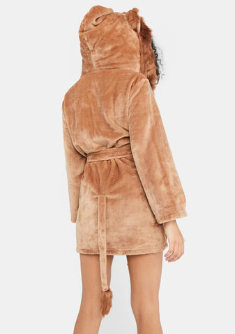 Have No Fear Fuzzy Lion Robe