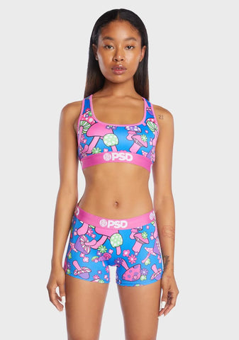Groovy Shroom Sports Bra