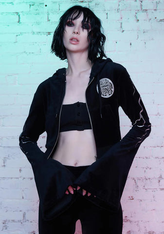 Hidden In Darkness Velour Jacket