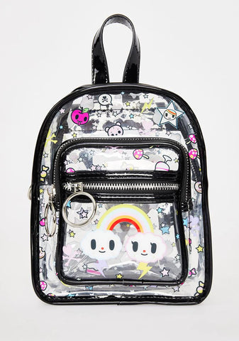 Okie Dokie Clear PVC Mini Backpack