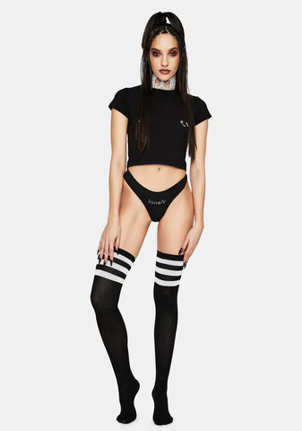 Lonely Rhinestone Thong