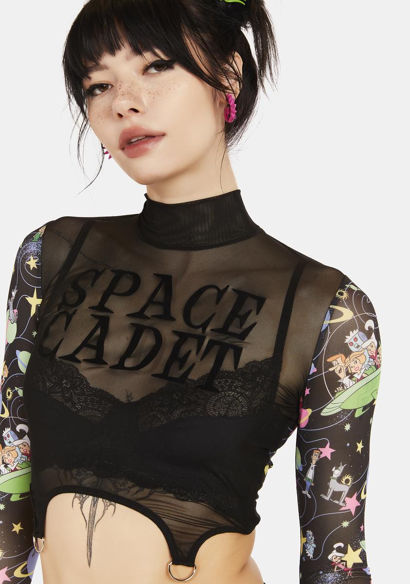 Cosmic Teen Queen Mesh Top