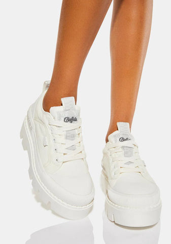 White Raven Lo Platform Sneakers