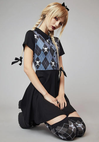 Uncharm School Flared Mini Dress