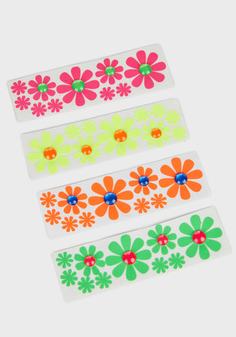 Daisy Jeweled Eye Stickers