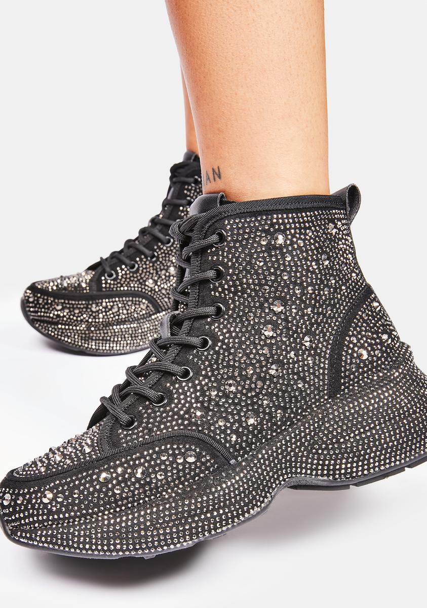 Shining Queen Rhinestone Sneakers