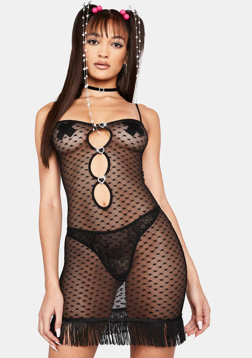 Dark Love To Be Extra Mesh Dress