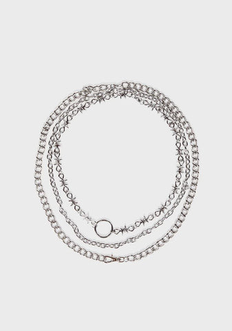 Cutthroat Attitude Chain Necklace