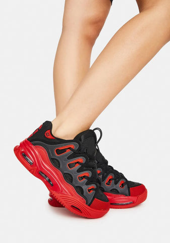 Black & Red D3 2001 Skate Shoes
