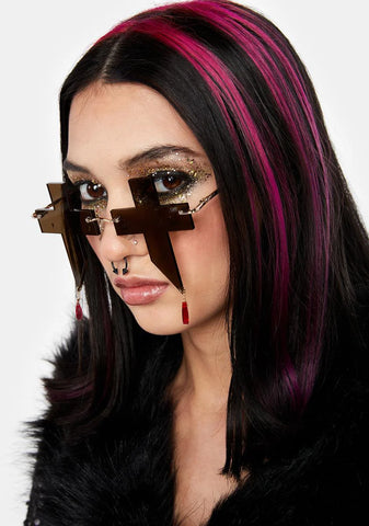 Black Cross #2 Sunglasses