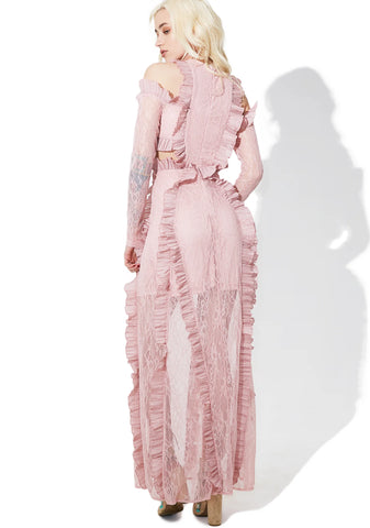 Tribute Ruffled Maxi Dress