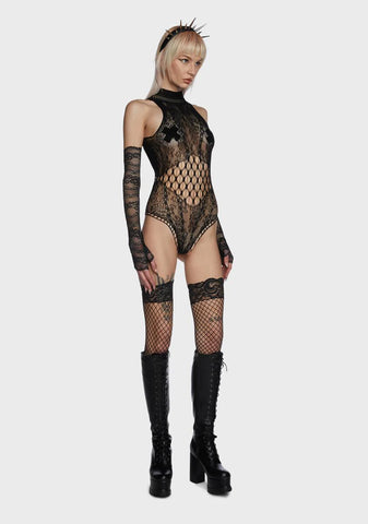 Ever Wonder Fishnet Bodysuit