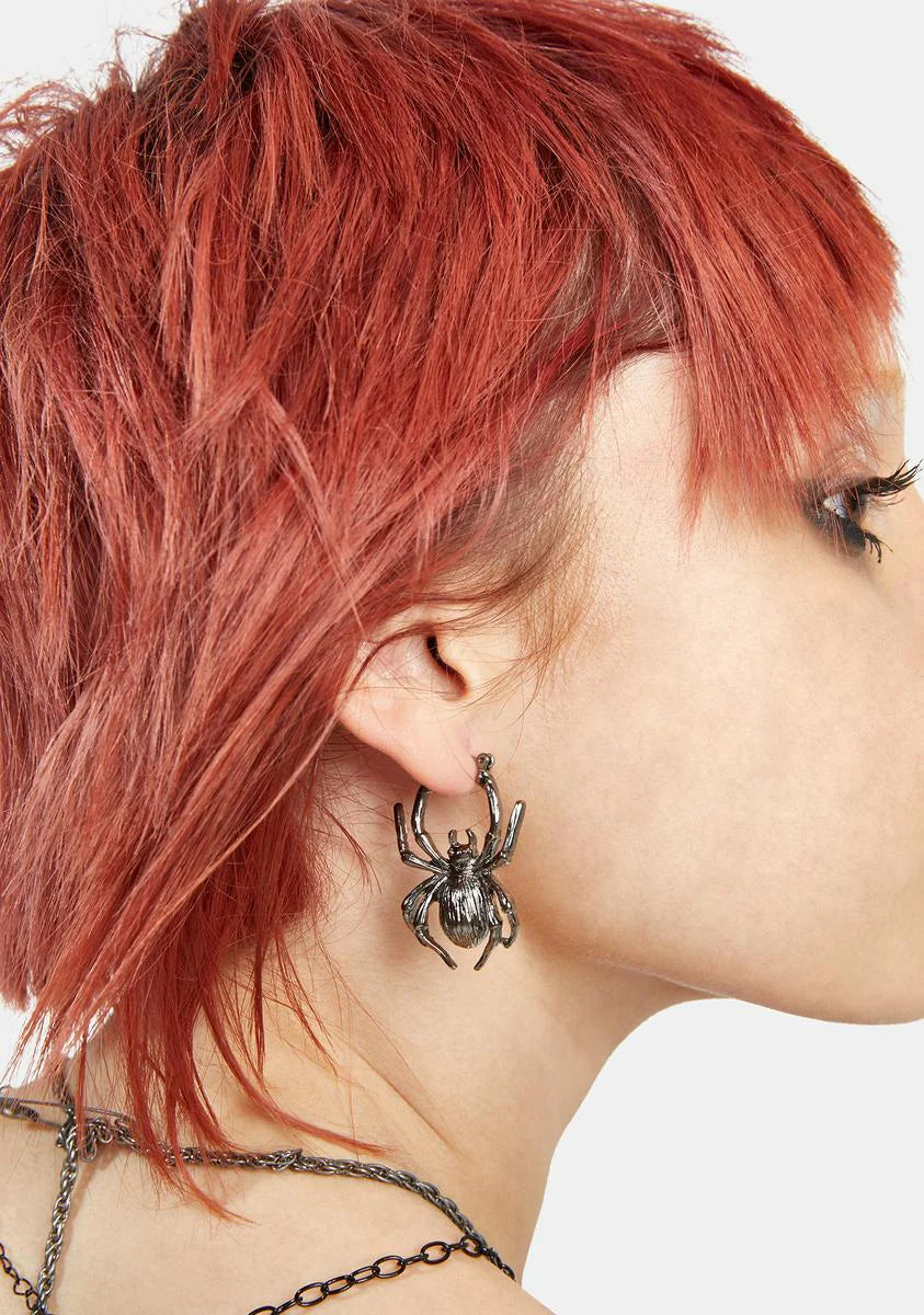 Be Afraid Spider Earrings