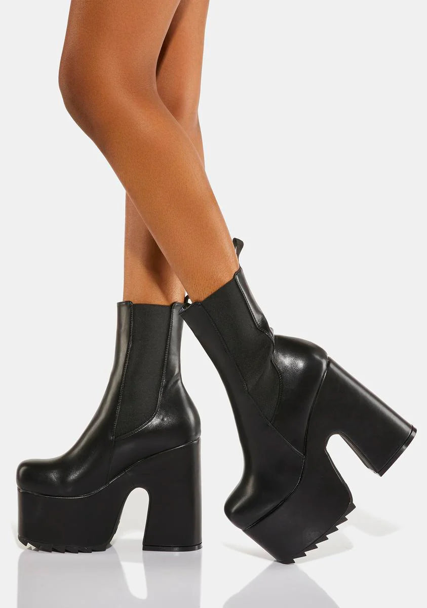 Bad Will Platform Ankle Boots