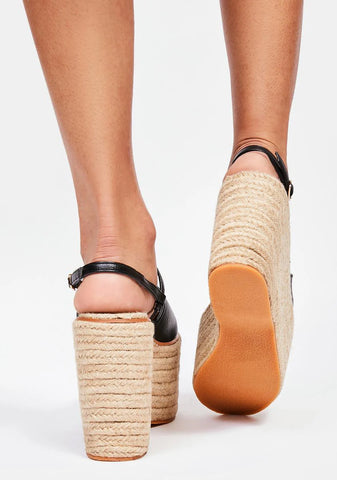 Black Petrus Platform Sandals