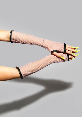 Strange Apparition Fishnet Gloves