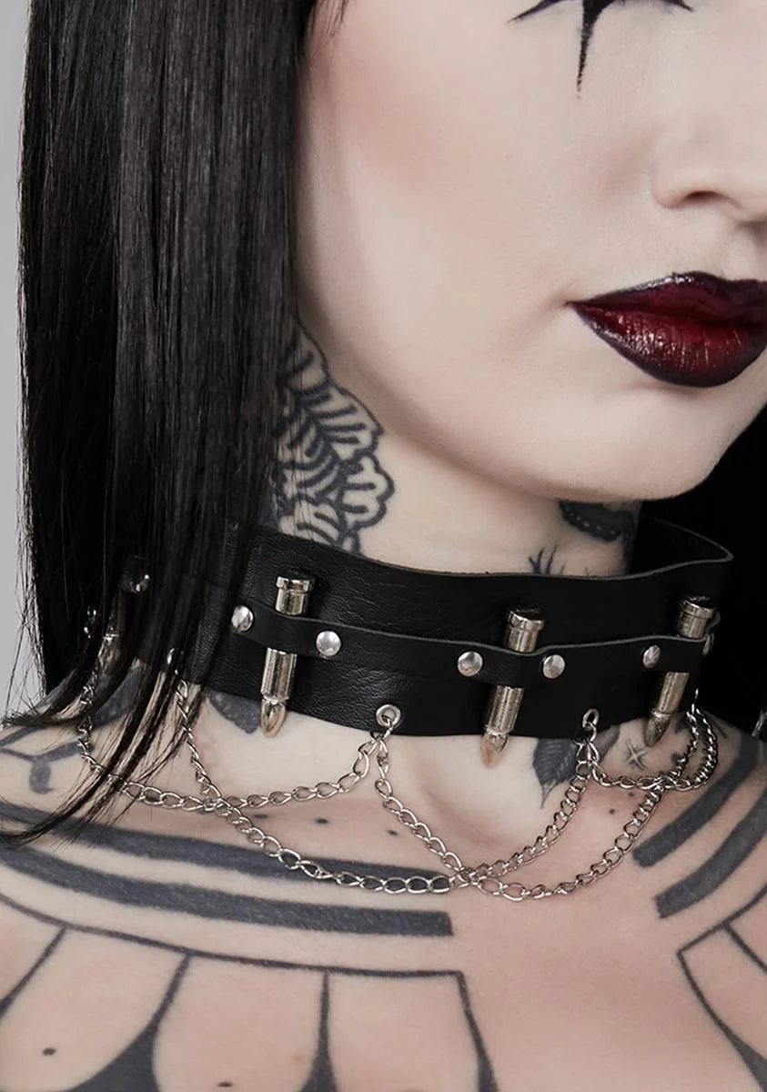 Shot Caller Choker Necklace