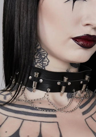 Shot Caller Choker Necklace