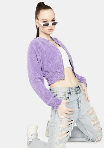 Can I Kick It Cropped Hoodie