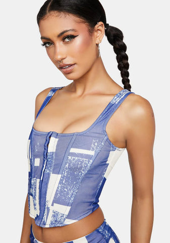 Blank Spaces Corset Top