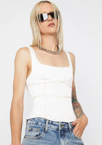 Cherish Me Forever Bustier Crop Tank