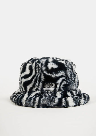 Blur Fuzzy Bucket Hat