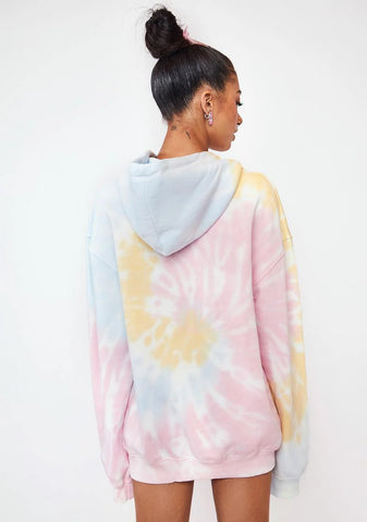 X Care Bears I Don't Care Tie Dye Hoodie